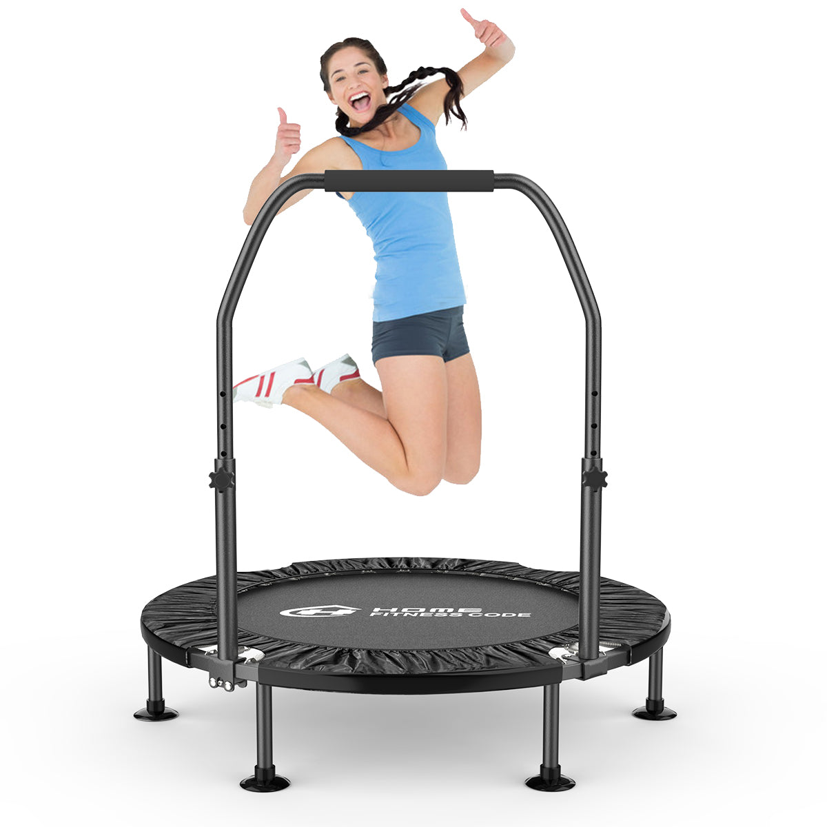 Upper Bounce Mini Exercise Trampoline for Adults and Kids Fitness