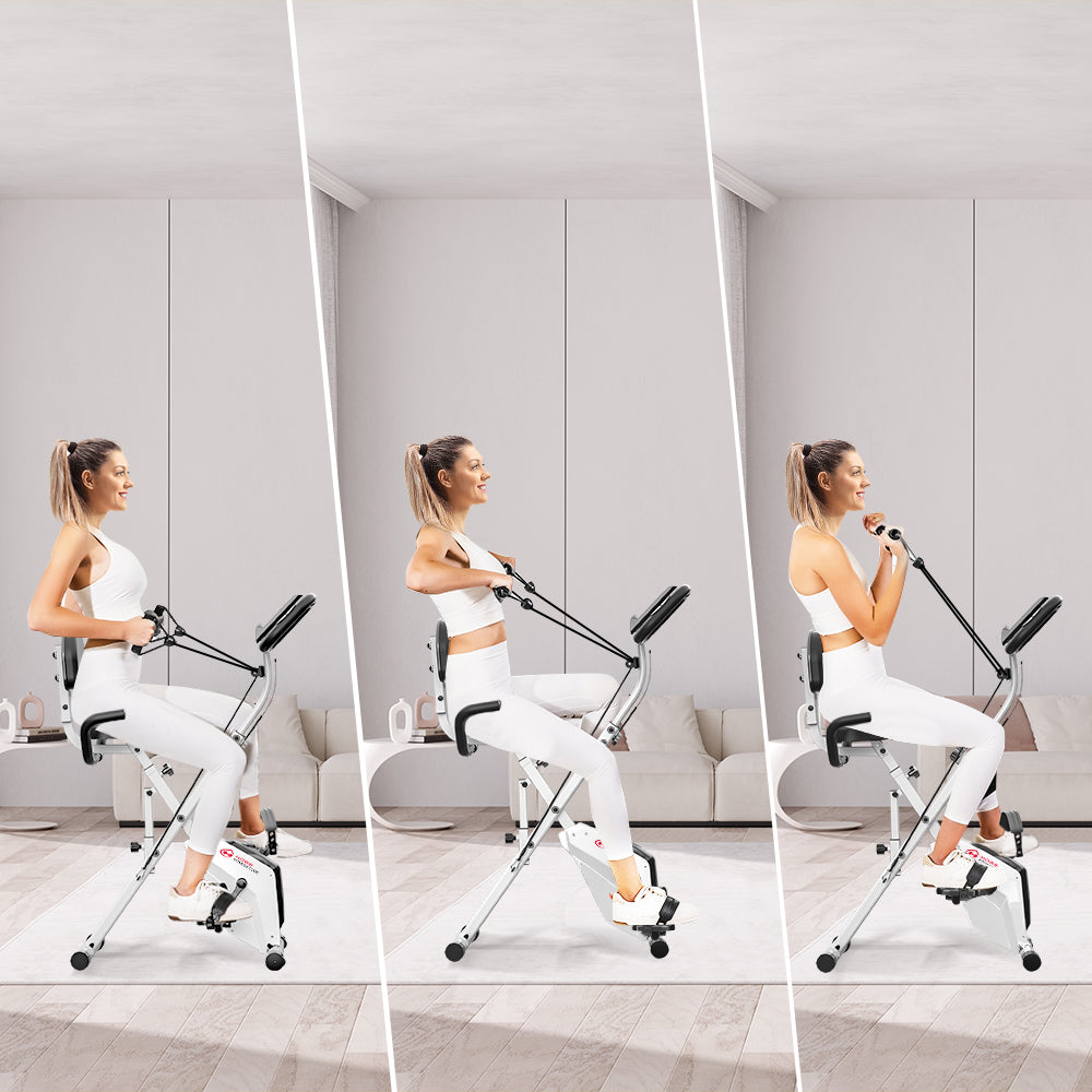 Foldable Exercise Bike, Magnetic Resistance