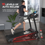 Commercial Treadmill, Speed 1-16KM/H, 0-15% Auto Incline