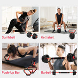 4-In-1 Multifunctional Dumbbell Set