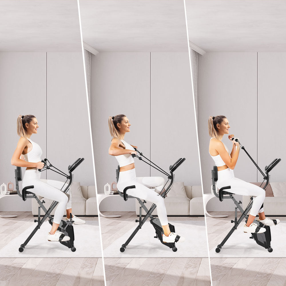 Foldable Exercise Bike, Magnetic Resistance