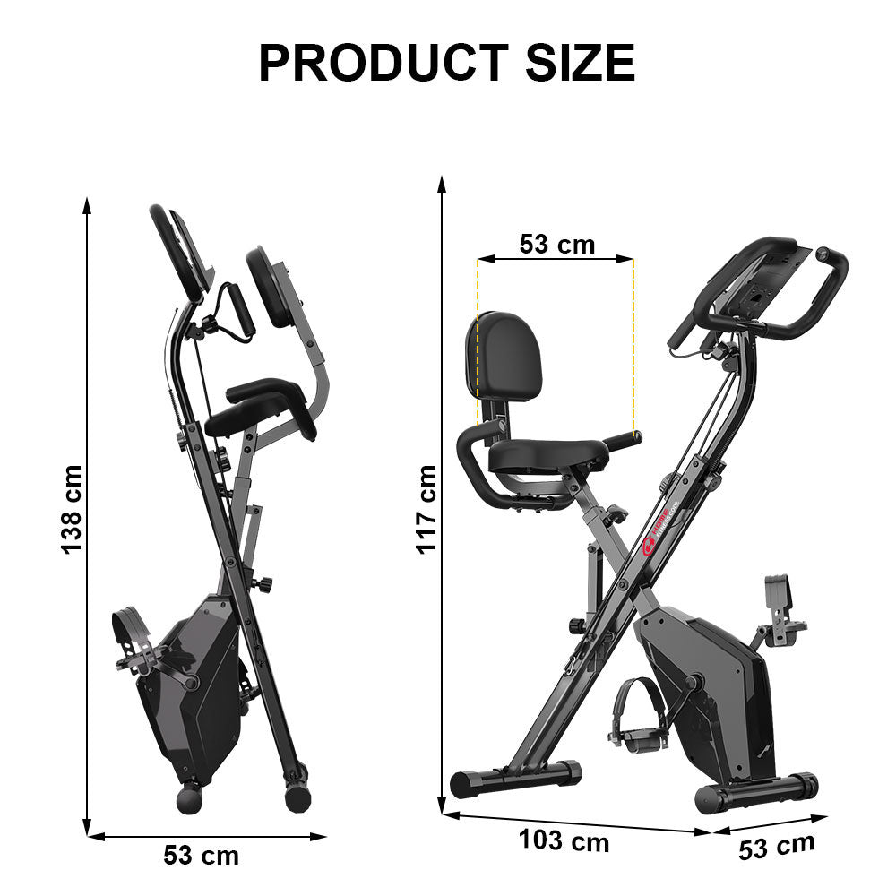 Foldable Exercise Bike, Magnetic Resistance