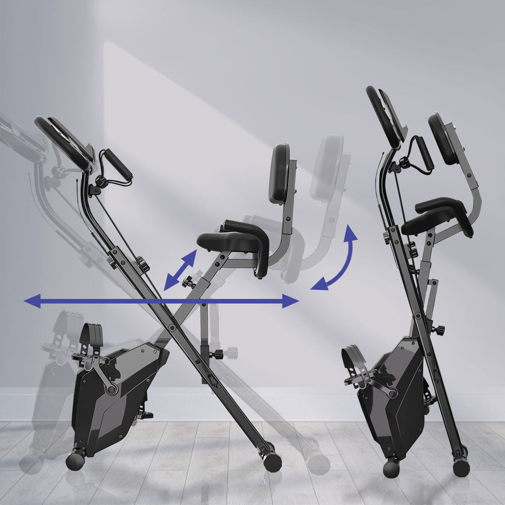 Foldable Exercise Bike, Magnetic Resistance