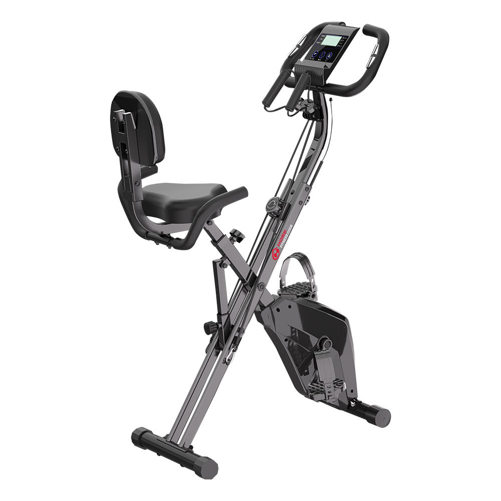 Exercise Bike, Foldable Indoor Cycling Bike Space Saving Foldable Exer 