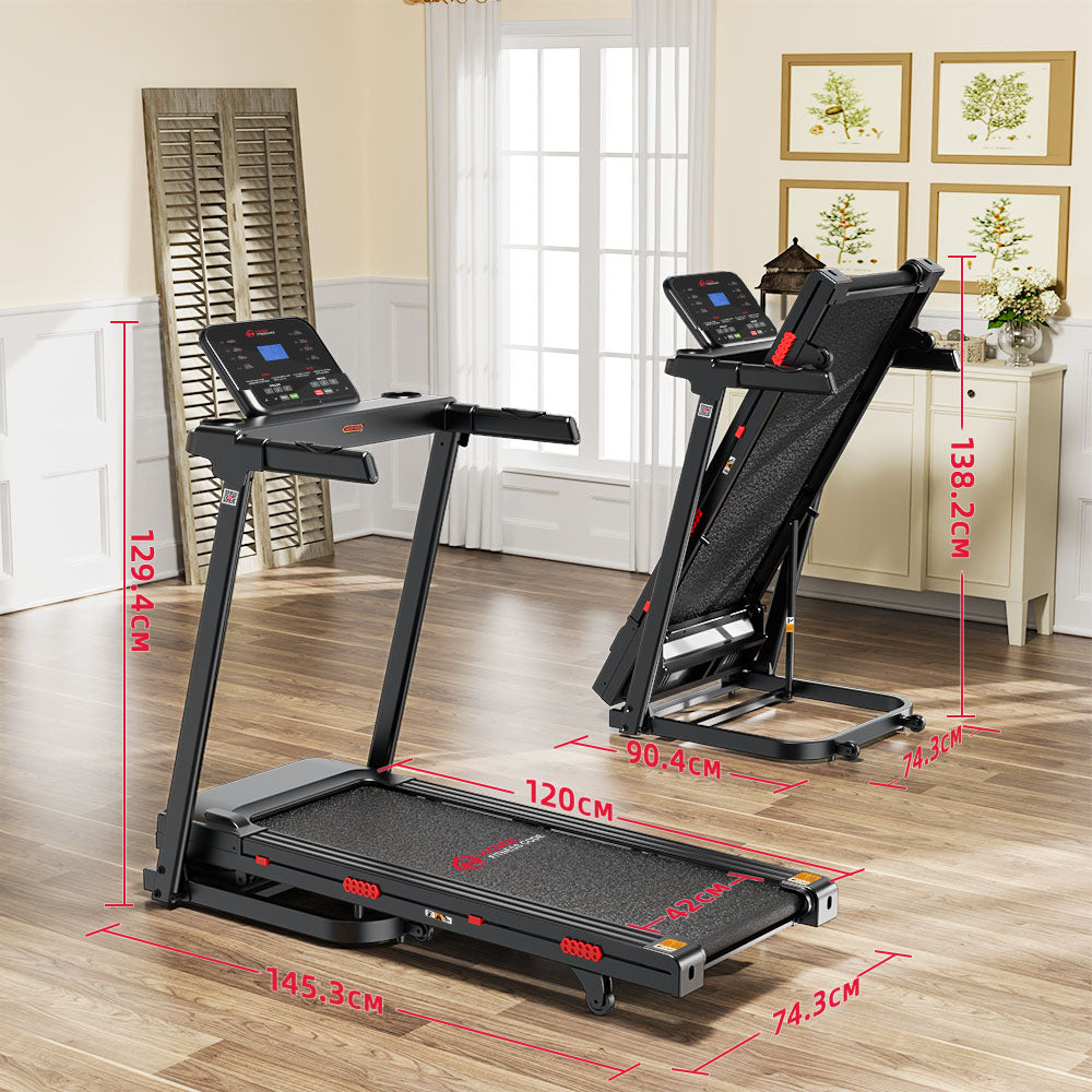 Commercial Treadmill, Speed 1-16KM/H, 0-15% Auto Incline