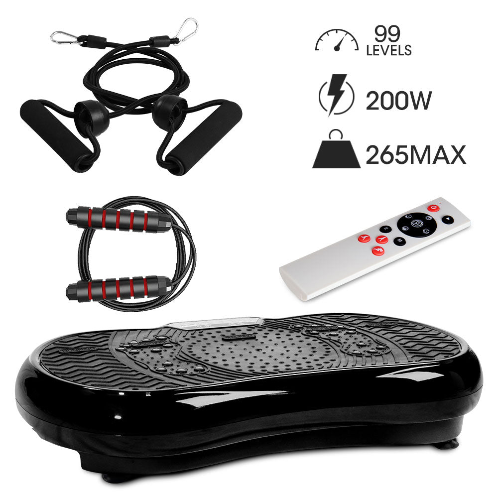 MUCHOO Vibration Plate Fitness on sale Machine Whole Body Workout Platform Machine w/Loo